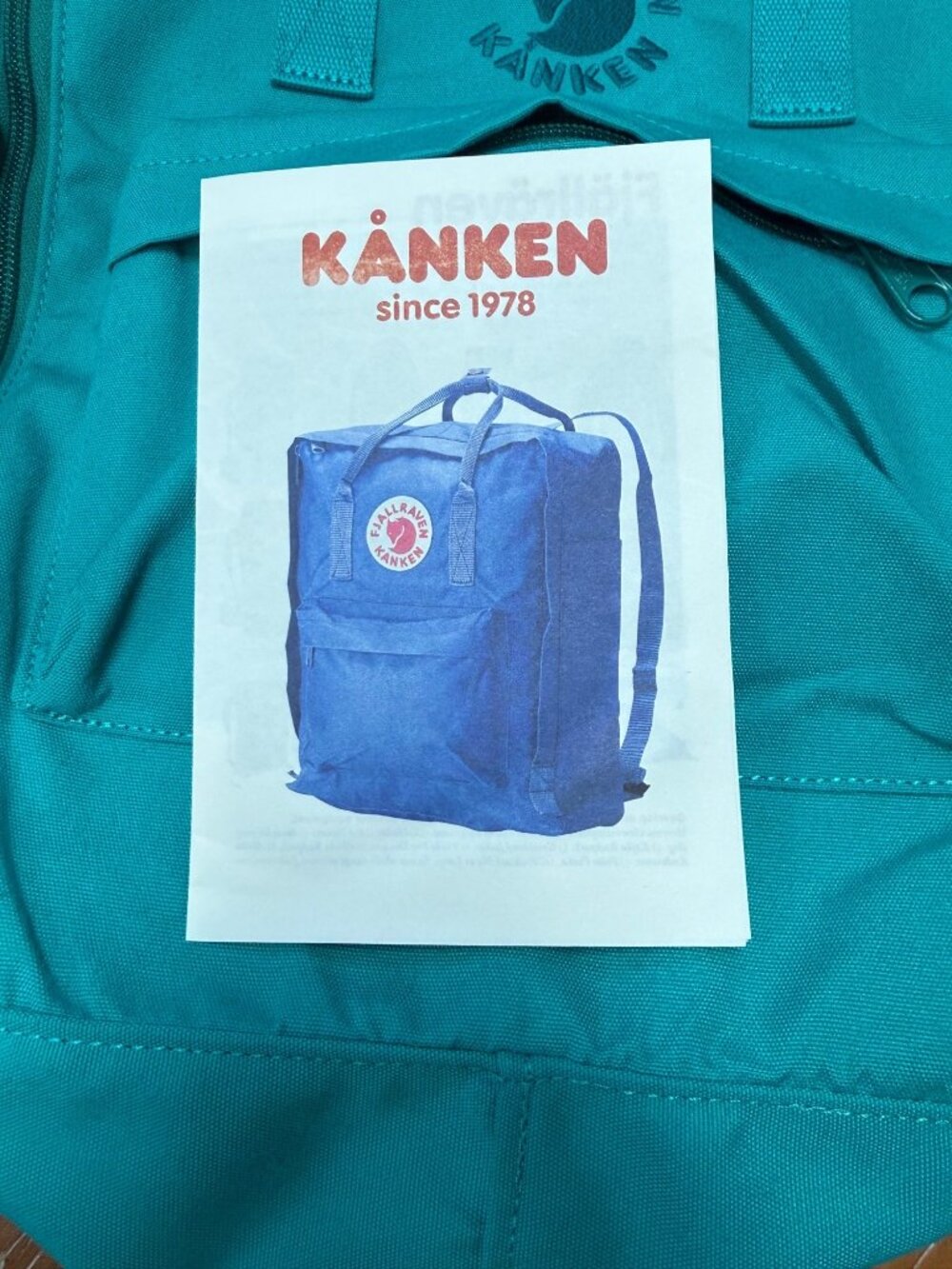 Fjällräven Kånken Classic Backpack Turquoise Water-Resistant Lightweight Durable - Picture 10 of 10